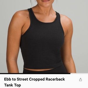 NWT lululemon ebb to street tank